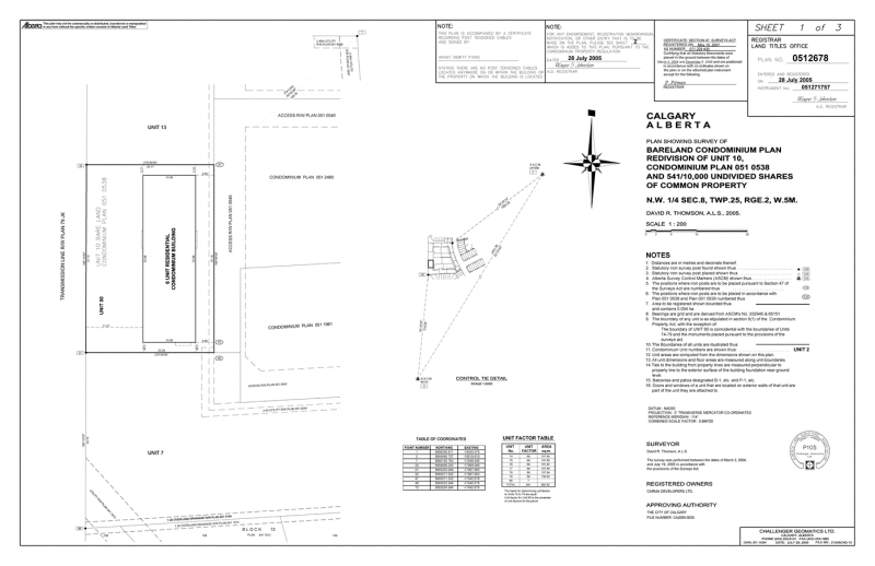 Surveyor Barely Blended Condo Plans